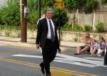 U.S. Rep. Rob Andrews marching July 3 in the Barrington Independence Day Parade.